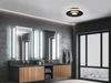 LED Deckenleuchte ASCARI rund Schwarz matt dimmbar IP44, Ø 30cm Bild 5