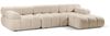 Micadoni Modulares Ecksofa Bellis 4-Sitzer Rechts Boucle Rolf Helles Beige Bild 2