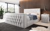 Boxspringbett Velano mit TV Lift und Stauraum 140x200 Weiß H4 (100kg+) Bild 3