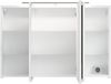 byLIVING Spiegelschrank Spree/Korpus matt weiß mit Spiegeltüren/Hängeschrank mit Soft-Close-Funktion/Inklusive LED-Beleuchtung/Badschrank mit Stecker- und Schalterdose/B 100, H 60, T 20 cm (Weiß) Bild 4