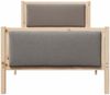 vidaXL Bettrahmen mit Kopfteil Taupe 90 x 200 cm Stoff 878357 Bild 5