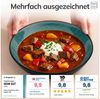 Steingut Suppenteller 6 Pers. Ibiza Hochwertiges Mediterranes TEST SEHR GUT Steingut Tiefe Teller Set - Kratzfest, Für Spülmaschine, Mikrowelle - Pasta Teller Tief Groß - Pure Living in Petrol Bild 3