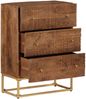 vidaXL Kommode 55x30x76 cm Massivholz Mango und Eisen 371995 Bild 2