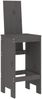 vidaXL Barhocker 2 Stk. Grau 40x42x120 cm Massivholz Kiefer 825354 Bild 3