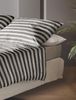 Irisette Wave Mako-Satin Bettwäsche 135x200 Streifen grau braun 8559-11 Bild 2