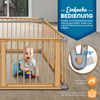 KIDUKU® 7,2 Meter Laufgitter grau XXL klappbar inkl. Tür, bestehend aus 8 Elementen, individuell formbar Laufstall Absperrgitter Bild 4