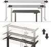 höhenverstellbarer elektrischer Schreibtisch Elevate Schwarz/Anthrazit 140 x 80 cm 2 Motoren Vicco Bild 5