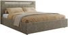 Polsterbett GOLD 5 CLASSIC 140 x 200 cm mit LED-Beleuchtung & Bettkasten, Doppelbett inkl. Lattenrost, Metall-Lift-System & Stauraum - Grau Struktur Bild 5