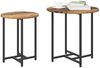 vidaXL Beistelltisch-Set 2 pcs Altholz und Schwarz 869700 Bild 3