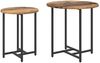 vidaXL Beistelltisch-Set 2 pcs Altholz und Schwarz 869700 Bild 2
