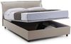Dmora Amilcare-Doppelbett, Bettkasten mit abnehmbarem Bezug, gepolstertem Kopfteil und Bettkastenrahmen, 100 % Made in Italy, inklusive Matratze 160 x 190 cm, taubengrau Bild 5