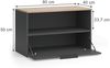 Kommode Wido Anthrazit/Sonoma 80 x 50 cm mit 1 geschlossenem Fach Vicco Bild 2