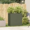 vidaXL Pflanzkübel Olivgrün 80x40x80 cm Kaltgewalzter Stahl 860713 Bild 3