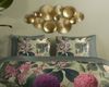 Descanso Wendebettwäsche Onaz, Renforcé, 2 teilig, Satin, Reißverschluss, Paspel, Biese, Wendeoptik, Luxe, Blumen, Grün Bild 2