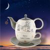 Mila Teekanne Mila Keramik Tee-Set Oommh Katze relax - take it easy, 0,4 l, (Set, Tee-Set) Bild 3