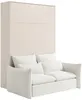 Vente-unique - RAPILI Bett Holz, Platte Beige - B 133 cm239,2 cm x H 225,2 cm x L 200 cm Bild 4