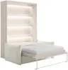 Vente-unique - RAPILI Bett Holz, Platte Beige - B 133 cm239,2 cm x H 225,2 cm x L 200 cm Bild 3