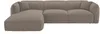 Vente-unique - CAMILIO Sofa Stoff Schokoladenbraun - B 165 cm x H 74 cm x L 272 cm Bild 3