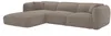 Vente-unique - CAMILIO Sofa Stoff Schokoladenbraun - B 165 cm x H 74 cm x L 272 cm Bild 4
