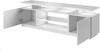 TV-Lowboard Lostino, mit LED Beleuchtung, Schwarz / Schwarz Hochglanz, 180 x 56 x 40 cm Bild 3