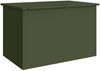 vidaXL Gartenlagerkissenbox Stahl 80 x 50,5 x 50 cm 175 L Olive Grün 874570 Bild 2