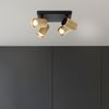Brilliant AG Leuchten G99204-86 Marty LED Spotplatte 4-flammig sand schwarz gold Bild 5