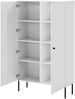Wohnzimmer-Set Pyrunt Bis I Kommode, TV-Lowboard, Couchtisch, Vitrine (Farbe: Schwarz) Bild 5