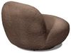 Drehsessel Chris ED Exciting Design Farbe Braun – Moderner Mikrofaser-Sessel mit Nosagfederung Bild 3