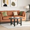 vidaXL Couchtischbeine Schwarz 2 Stk. 60x(42-43) cm Stahl 4013284 Bild 2