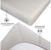 Esprit Spannbettlaken PREMIUM Spannbettlaken, 95% Baumwolle, 5% Elasthan, Gummizug: rundum, (2 Stück), 100 x 200 cm - 2er Set in Grau Bild 3