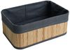 Bambuskorb Aufbewahrungsbox 4er Set mit je 3 Größen Aufbewahrungskorb Organizer Bild 3