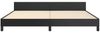 vidaXL Bettgestell mit Kopfteil ohne Matratze Schwarz 200x200 cm 347519 Bild 5