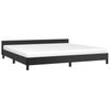 vidaXL Bettgestell mit Kopfteil ohne Matratze Schwarz 200x200 cm 347519 Bild 3