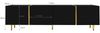 TV-Schrank Hochglanz mit 4 Türen & Soft-Close, 170 x 35 x 46 cm, schwarz Bild 2