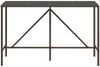 vidaXL Bartisch mit Glasplatte Braun 180x70x110 cm Poly Rattan 362590 Bild 3