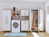 Dmora Gartenschrank Strathmore, Gartenmöbel, Mehrzweck-Gartenschrank, Container für Balkon oder Garage, Made in Italy, 65x45 h97 cm, Sand Bild 2