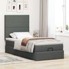 vidaXL Ottoman-Bett mit Matratze Dunkelgrau 100x200 cm Stoff 3313051 Bild 3