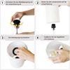 ZMH Nachttischlampe mit Ladefunktion Touch - Tischlampe E27 Warmweiß Dimmbar Nachtlicht USB Stoff Lampenschirm für Modern Deko, Wohnzimmer, Geschenk, Esszimmer, Schlafzimmer Bild 5