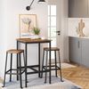 Songmics 'Vasagle' Stehtisch mit stabilem Stahlgestell, vintagebraun-schwarz, 90 x 60 x 60 cm Bild 2