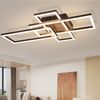 ZMH LED Deckenleuchte 3000K Schwarz Holz Schlafzimmerlampe Modernes Design Deckenleuchte 32W Warmweiß Bild 2