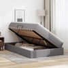 vidaXL Aufbewahrungsbett mit Matratze Grau 120 x 190 cm Kunstleder 3370156 Bild 4