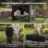 STEELSØN 'Rynara' Premium Pavillon 3x3 m, schwarz, wasserdicht, stabil und UV-beständig, Faltpavillon 3-fach höhenverstellbar, Gartenpavillon mit 4 Seitenteilen, Pop Up Pavillon inkl. Tragetasche Bild 5