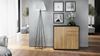 Vladon Sideboard Ben, Kommode mit 2 Türen und 2 Schubladen, Schwarz matt/Eiche Natur (79 x 74 x 36 cm) Bild 3