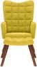 vidaXL Relaxsessel mit Hocker Gelber Samt 4016828 Bild 3