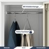 Umkleideschrank Spind IGOR - 6 Abteile, Etikettenhalter Lüftungsschlitze | Umkleidespind Schließfachschrank Garderobenspind, 185x90x45cm Weiß-Sonoma Eiche Bild 4