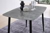 Esstisch >Owen< in Steinoptik, schwarz, Keramik, Metall - 120x77x80cm (BxHxT) Bild 4