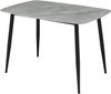 Esstisch >Owen< in Steinoptik, schwarz, Keramik, Metall - 120x77x80cm (BxHxT) Bild 2
