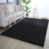 Hochflor Teppich Pia rechteckig - 200x290 cm - Schwarz Bild 2