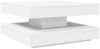 vidaXL Couchtisch 360-Grad Drehbar Weiß 70x70x34,5 cm 858479 Bild 2