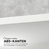 bümö Regal weiß, Standregal aus Holz für 2 Ordnerhöhen - Bücherregal klein 40 cm schmal, Aktenregal für Ordner & Bücher, kleines Büroregal, Holzregal, Ordnerregal, Buchregal Dachschräge, 924RE-W Bild 3